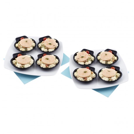 Coquille saumon, 170 g. Vendu par 8.