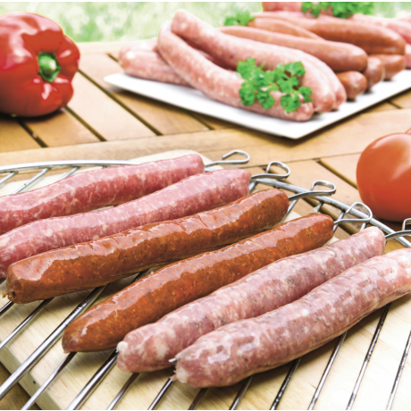 - Chipolatas duo nature, herbes et merguez