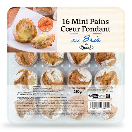 Mini-coeurs fondant au brie 