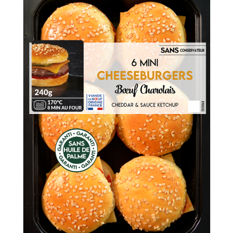 Mini cheeseburgers au boeuf charolais