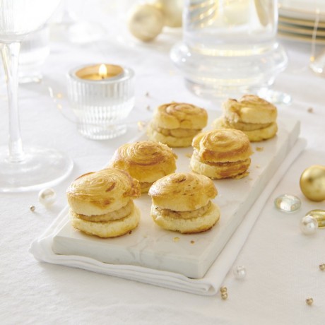 Mini-burgers feuilletés saumon