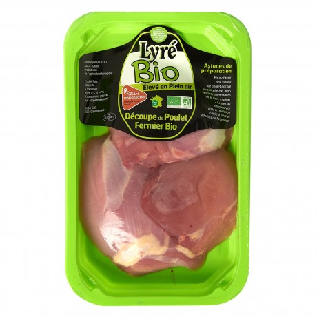 - Escalope de cuisse de poulet Lyré Bio Filière responsable Auchan