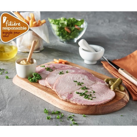 - Rôti de porc cuit Label Rouge Filière responsable Auchan