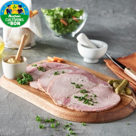 - Rôti de porc cuit Label Rouge Auchan Cultivons le bon