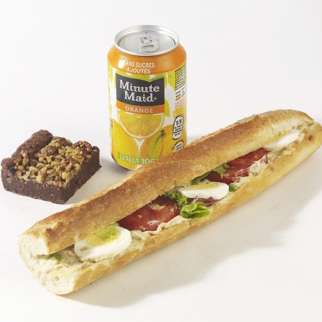 -Formule thon crudités Sandwich baguette + boisson + dessert