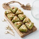 Bouchées petits pois menthe & amandes