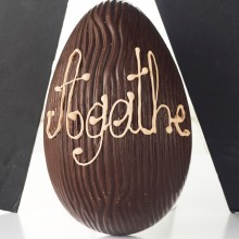 - Oeuf en chocolat noir 22 cm Mercier