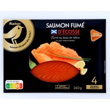 - Saumon fumé d'Ecosse Auchan Gourmet