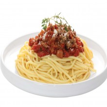- Spaghetti à la bolognaise et au parmesan