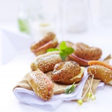 Minicettes apéritives garnies