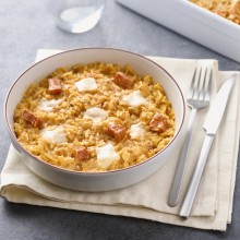 Risotto de chorizo, parmesan et de poivrons