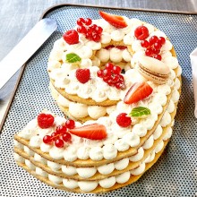 - Chiffre 9 Number cake fruits rouges