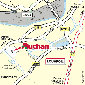 Plan d'accès LOUVROIL