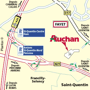 Plan d'accès ST QUENTIN