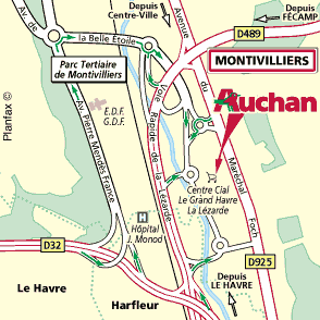 Plan d'accès MONTIVILLIERS