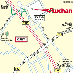 Plan d'accès OSNY