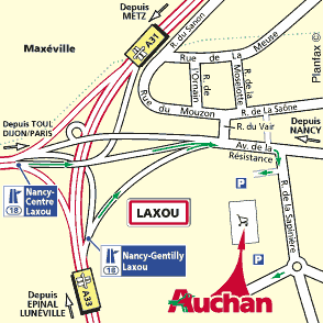 Plan d'accès LAXOU