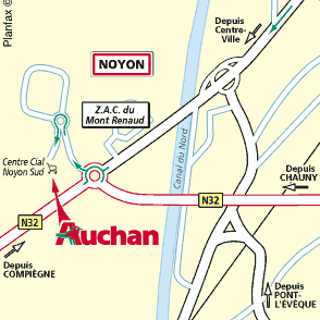 Plan d'accès NOYON