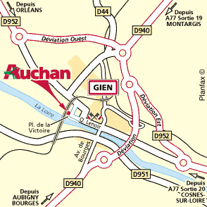 Plan d'accès GIEN