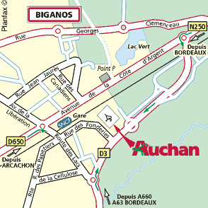 Plan d'accès FACTURE BIGANOS
