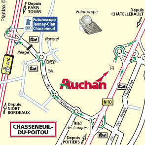 Plan d'accès CHASSENEUIL