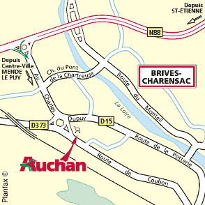 Plan d'accès BRIVES CHARENSAC