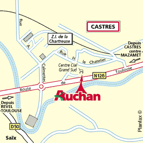 Plan d'accès CASTRES