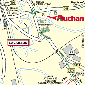 Plan d'accès CAVAILLON