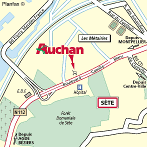 Plan d'accès SÈTE