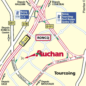 Plan d'accès RONCQ