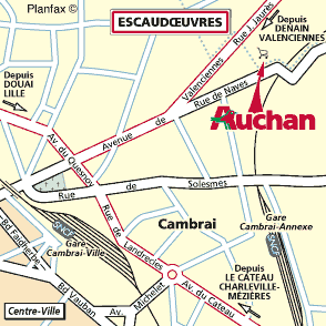 Plan d'accès CAMBRAI