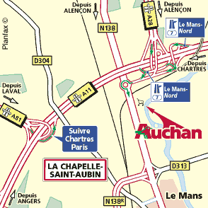 Plan d'accès LE MANS