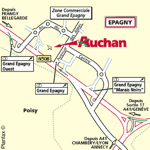 Plan d'accès EPAGNY