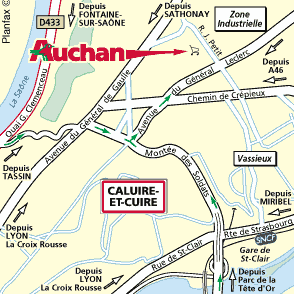 Plan d'accès CALUIRE