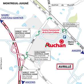 Plan d'accès AVRILLE