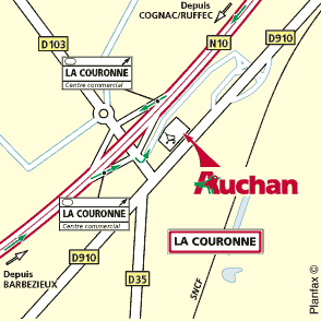 Plan d'accès ANGOULÊME