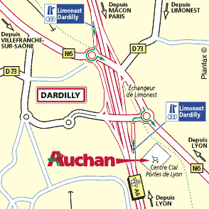 Plan d'accès DARDILLY