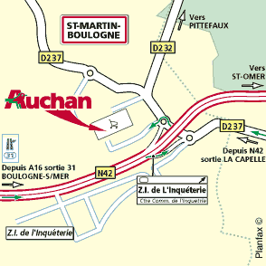 Plan d'accès BOULOGNE