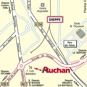Plan d'accès DIEPPE