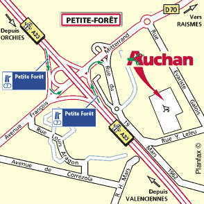 Plan d'accès PETITE-FORÊT