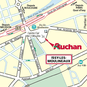 Plan d'accès ISSY LES MOULINEAUX