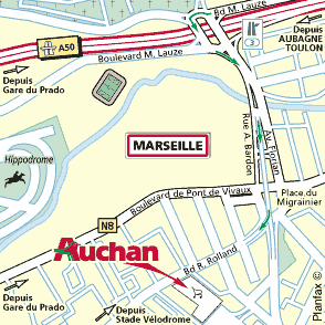 Plan d'accès MARSEILLE ST LOUP