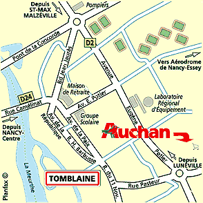 Plan d'accès TOMBLAINE