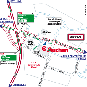 Plan d'accès ARRAS