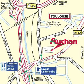 Plan d'accès TOULOUSE