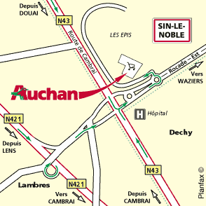 Plan d'accès DOUAI