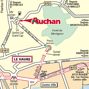 Plan d'accès LE HAVRE
