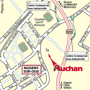 Plan d'accès CREIL NOGENT SUR OISE